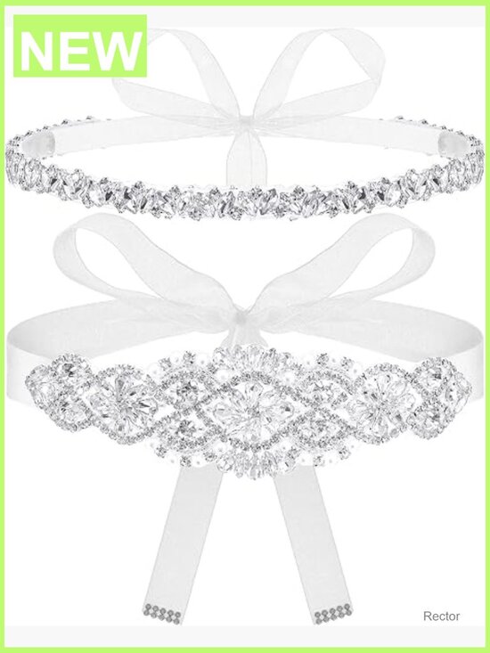 Rhinestone Wedding Dress Sash Belt Crystal Diamond Ribbon Belt for Bridesmaid